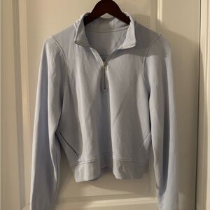 Light Blue Quarter-Zip Pullover